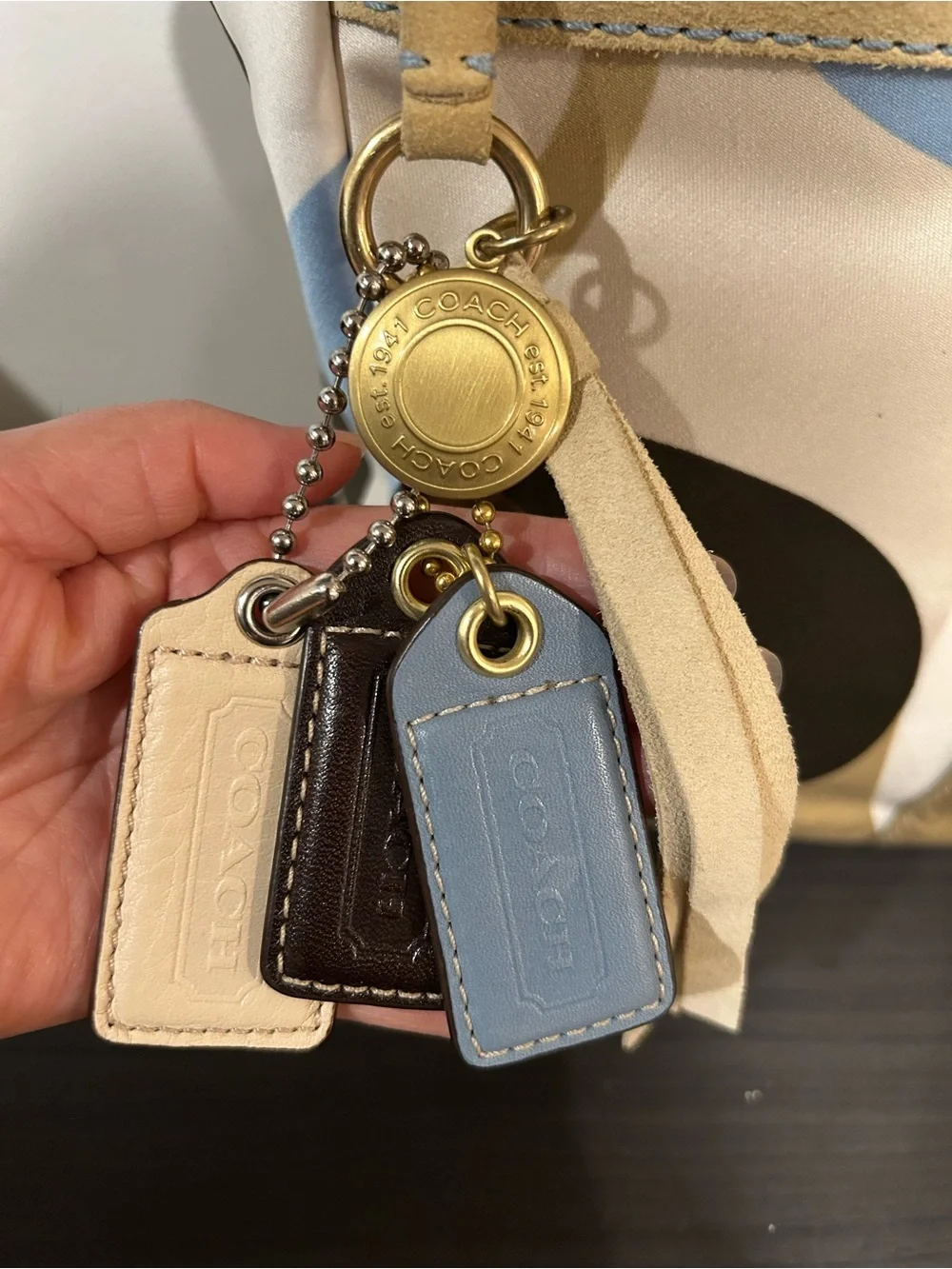 Vintage Coach Hamptons Weekend Scarf Print Tote Bag NWOT