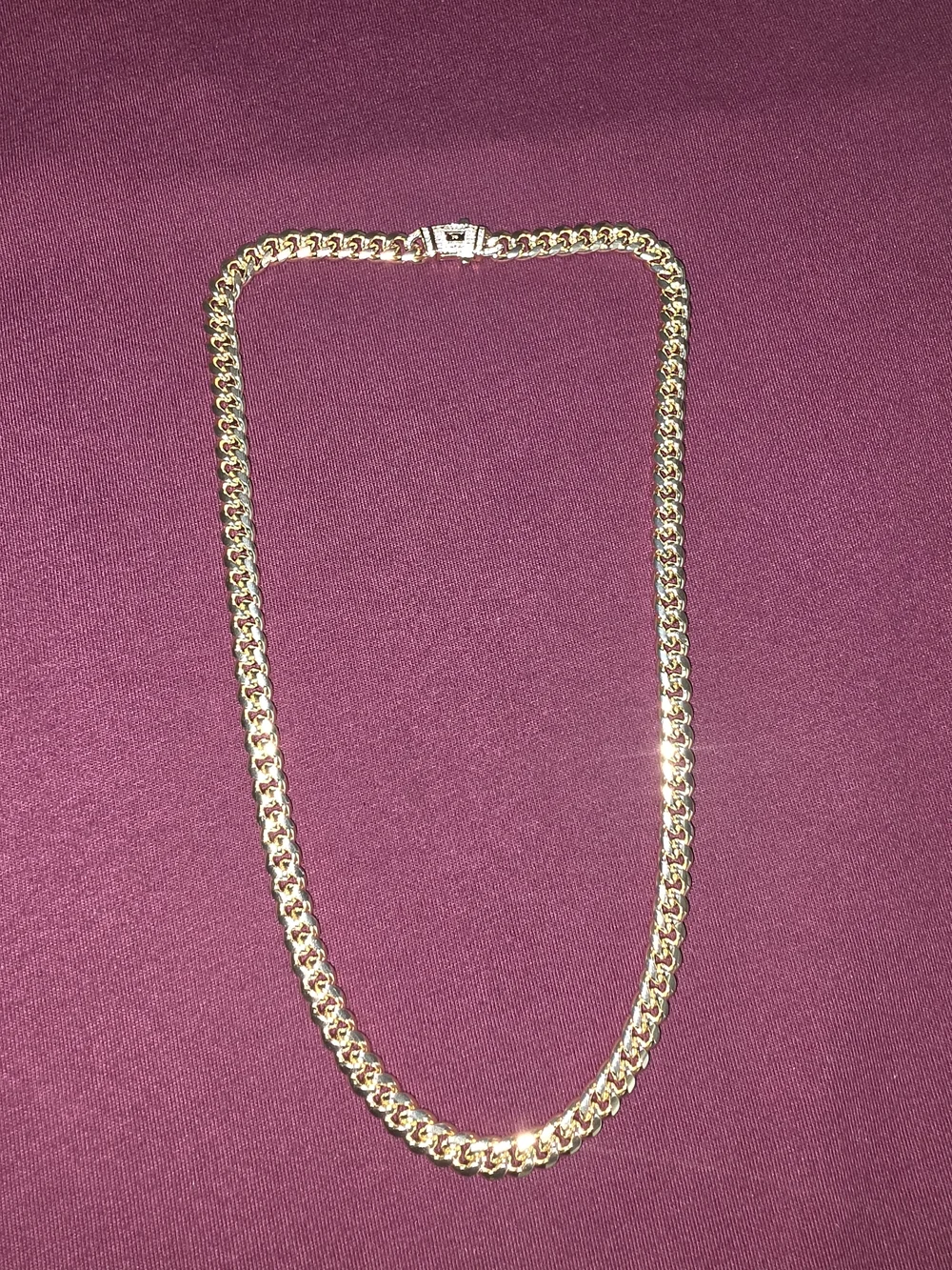 14k Monaco cuban link 22 Inch