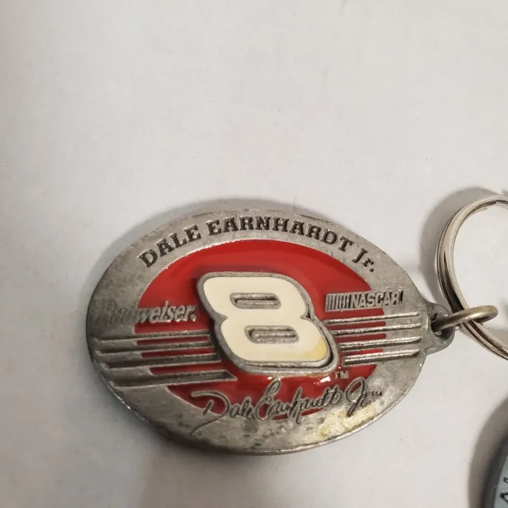 Dale Earnhardt‎ Jr NASCAR Keychains Lot of 2 Budweiser #8 Collectible Vintage