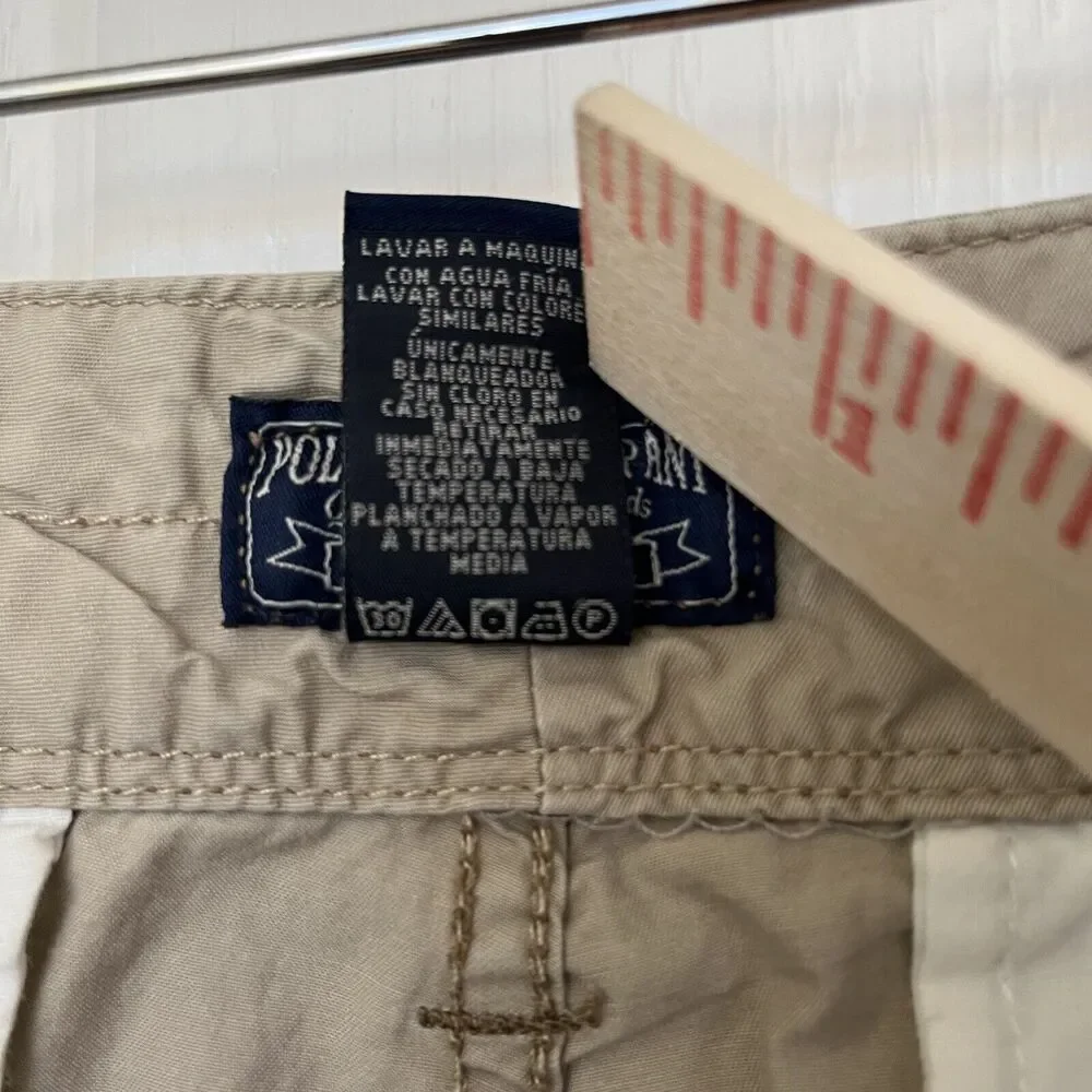 Polo Jeans Co Ralph Lauren Cargo Shorts Mens‎ 36 Khaki TDMK Service 55-TWR