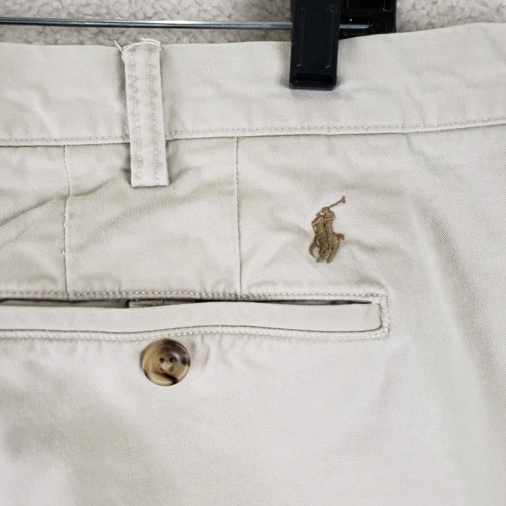 Polo Ralph Lauren Stretch Classic Fit Shorts Mens 40 Khaki Tan Preppy Casual