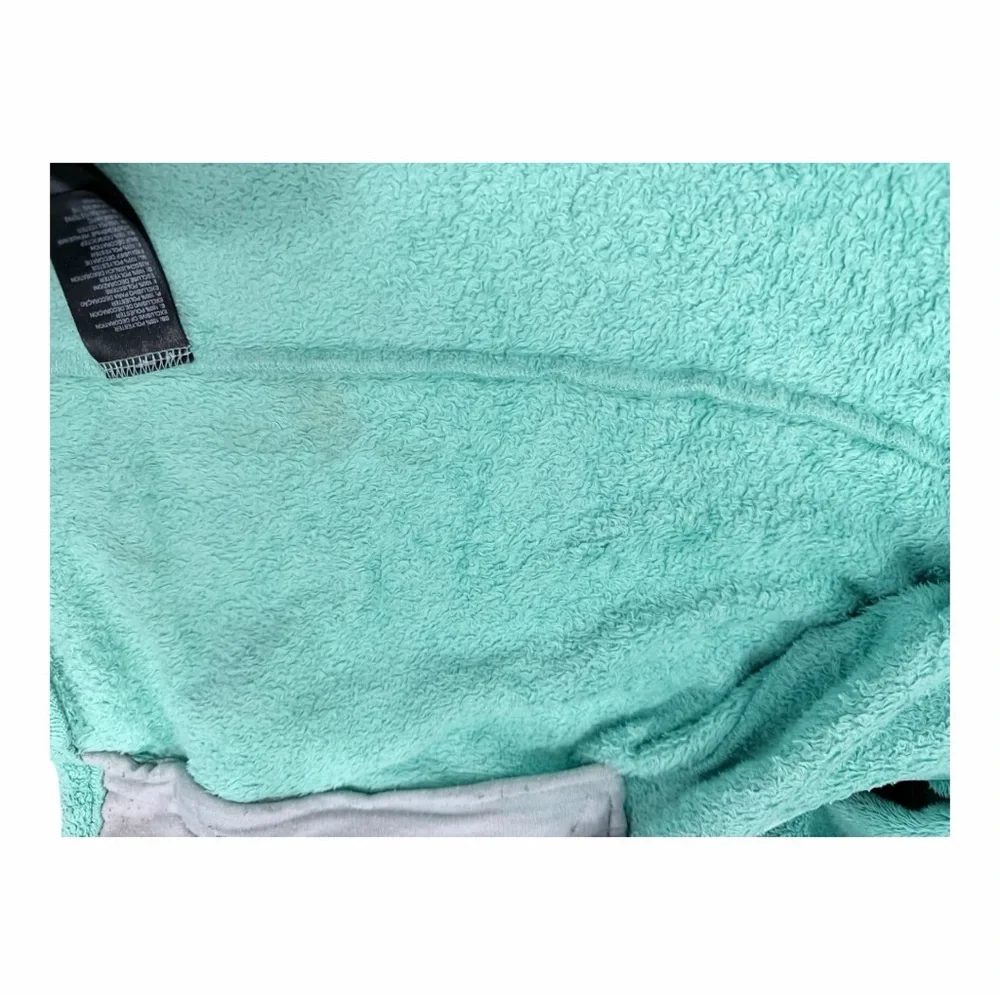 The North Face Osito Fleece‎ Jacket Girls L 14/16 Teal Blue Full Zip Soft Fuzzy