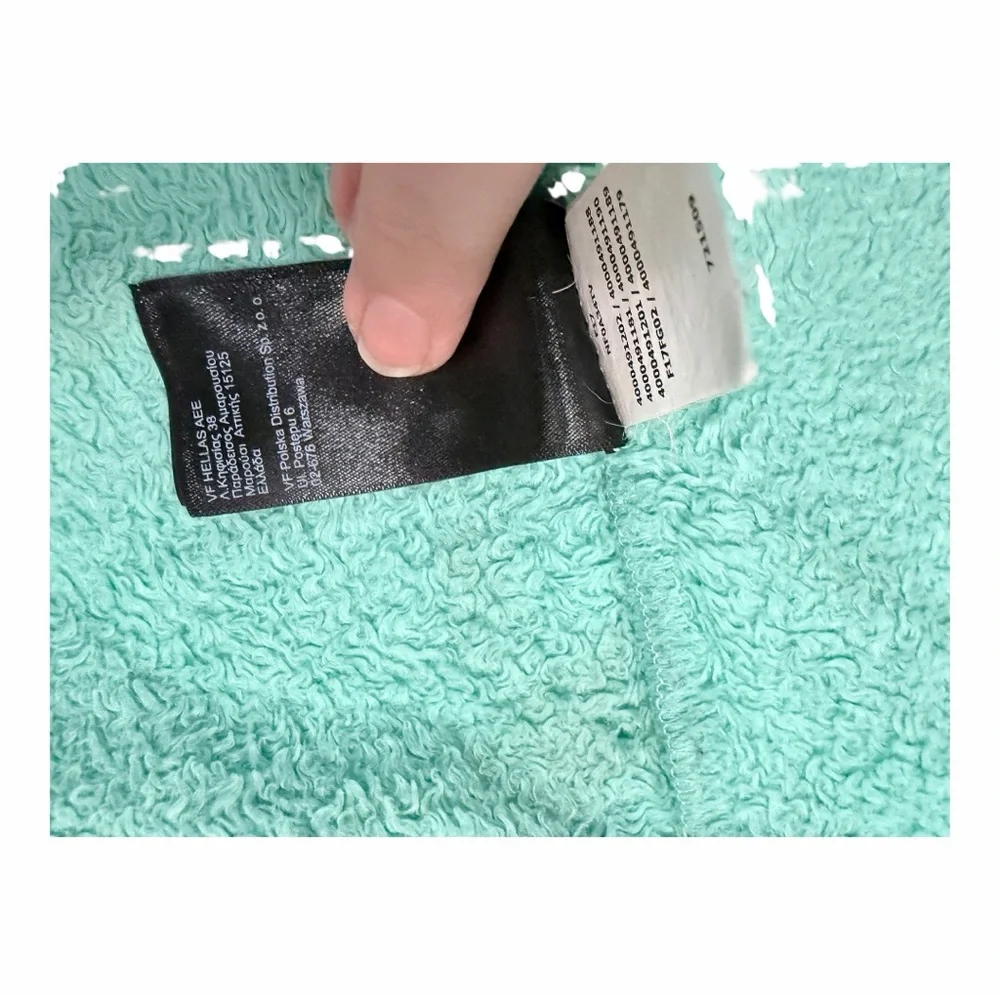 The North Face Osito Fleece‎ Jacket Girls L 14/16 Teal Blue Full Zip Soft Fuzzy