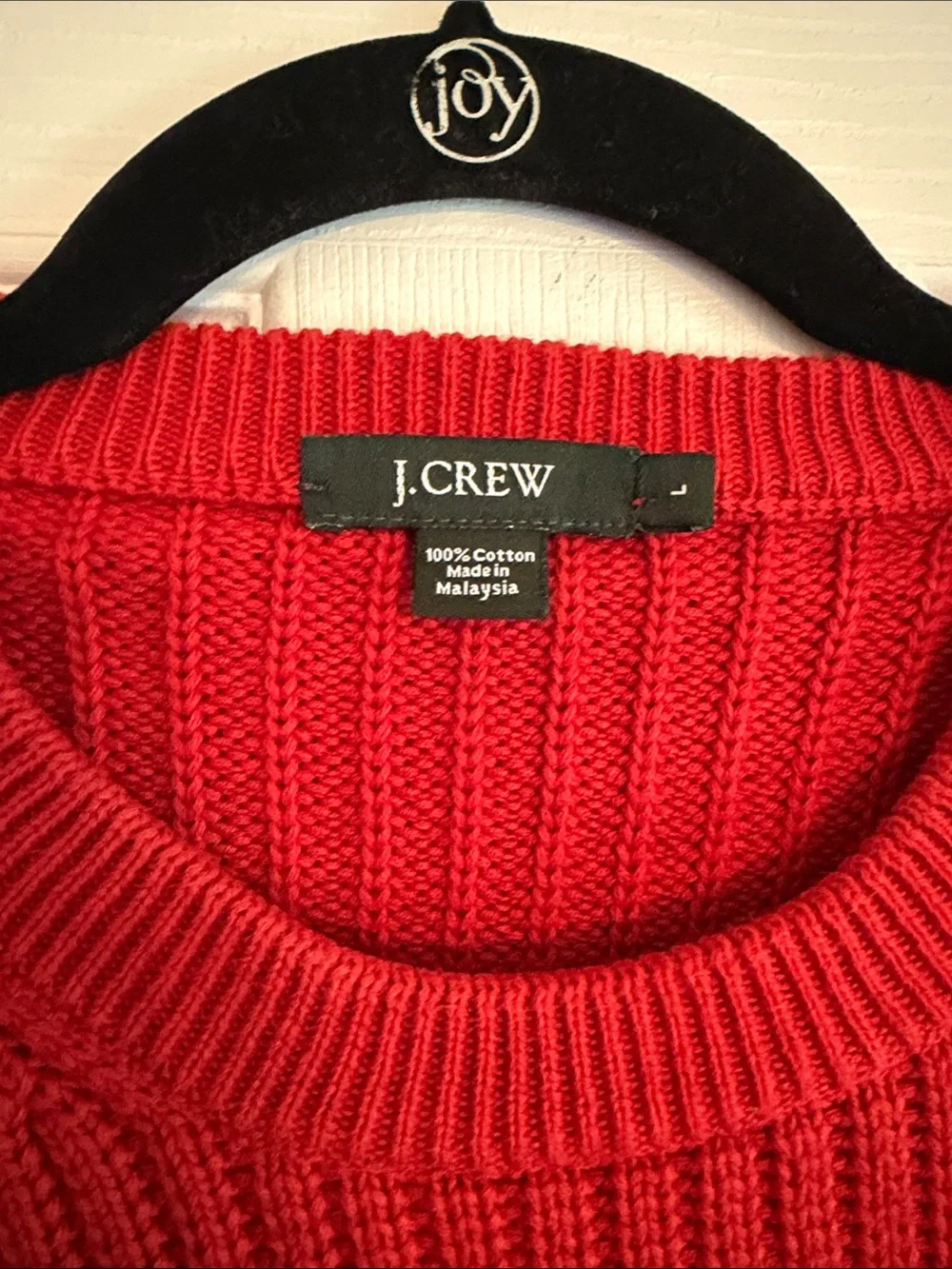 J. Crew Men’s Rust Colored Crew Sweater L