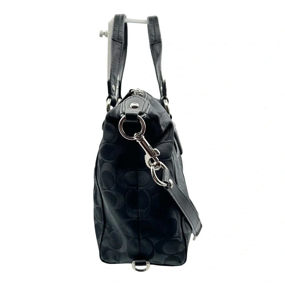 Coach black signature