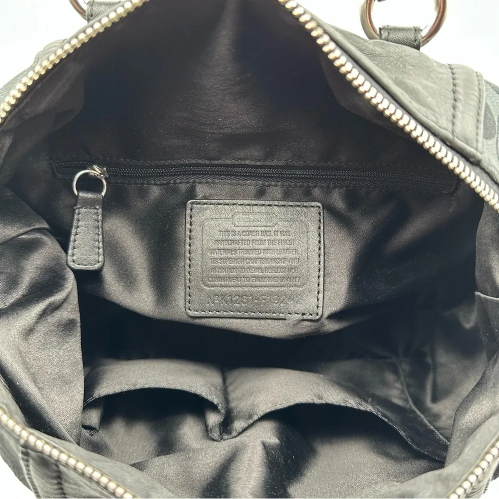 Coach black signature