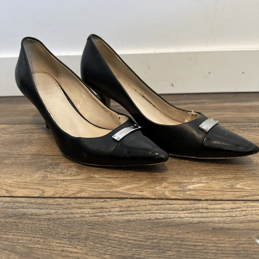 Coach black leather