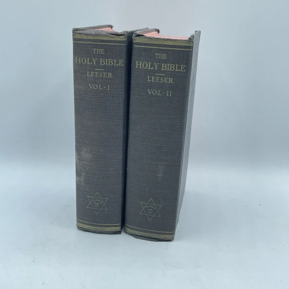 The Holy Bible 24 Books of the Holy Scriptures Vol I & II Hebrew (ISAAC‎ LEESER)