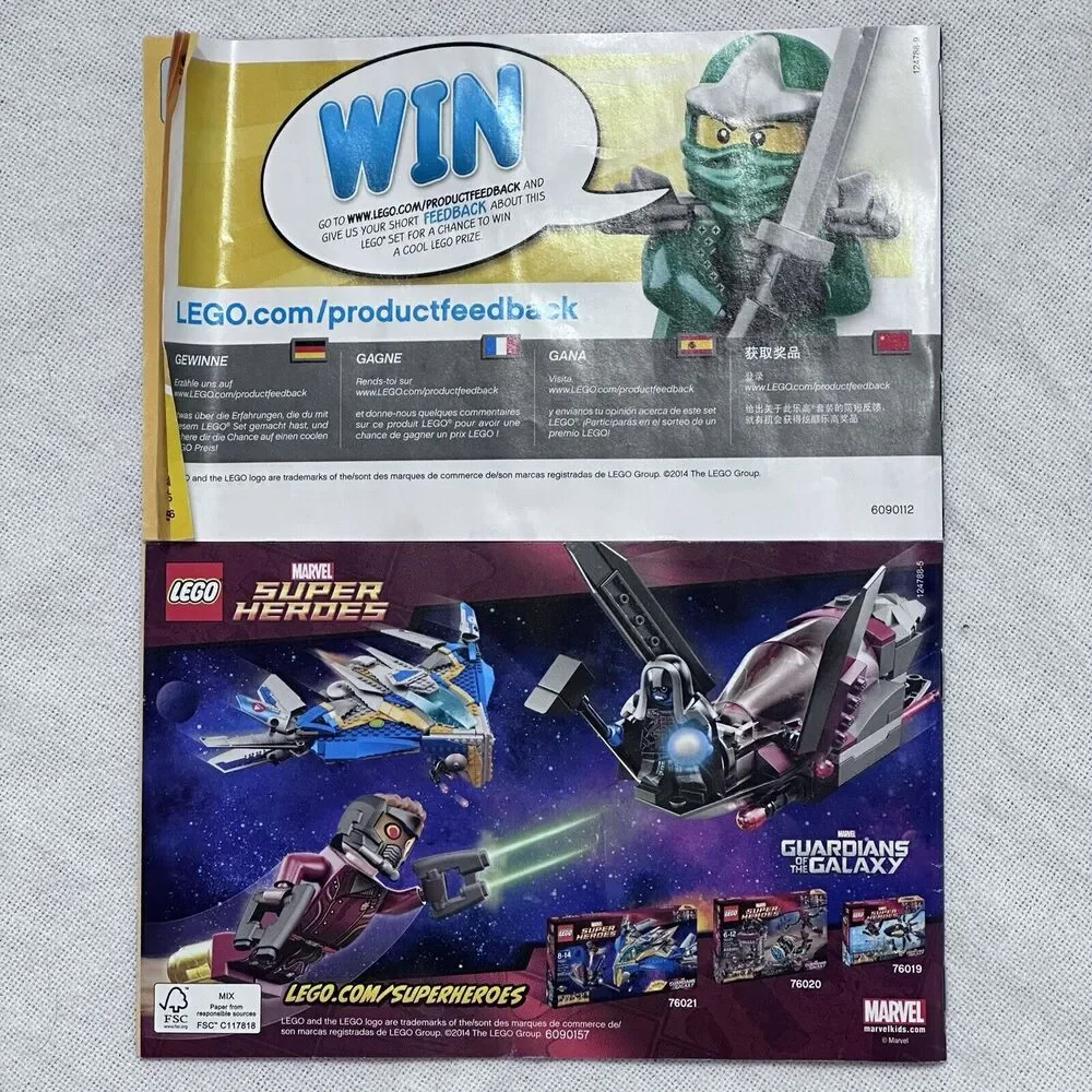 Lego instructions books mission