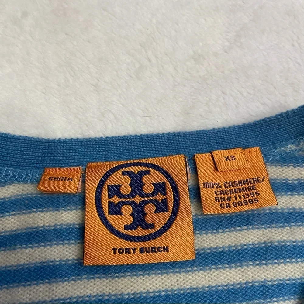 Tory Burch blue white