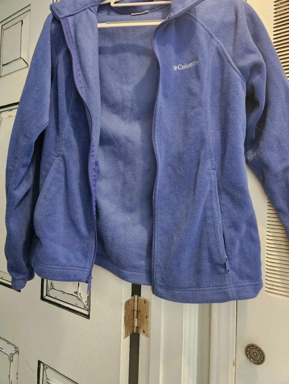 Columbia Periwinkle Blue Full-Zip Fleece Jacket
