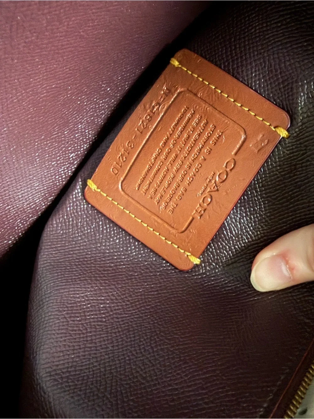 Coach tote signature
