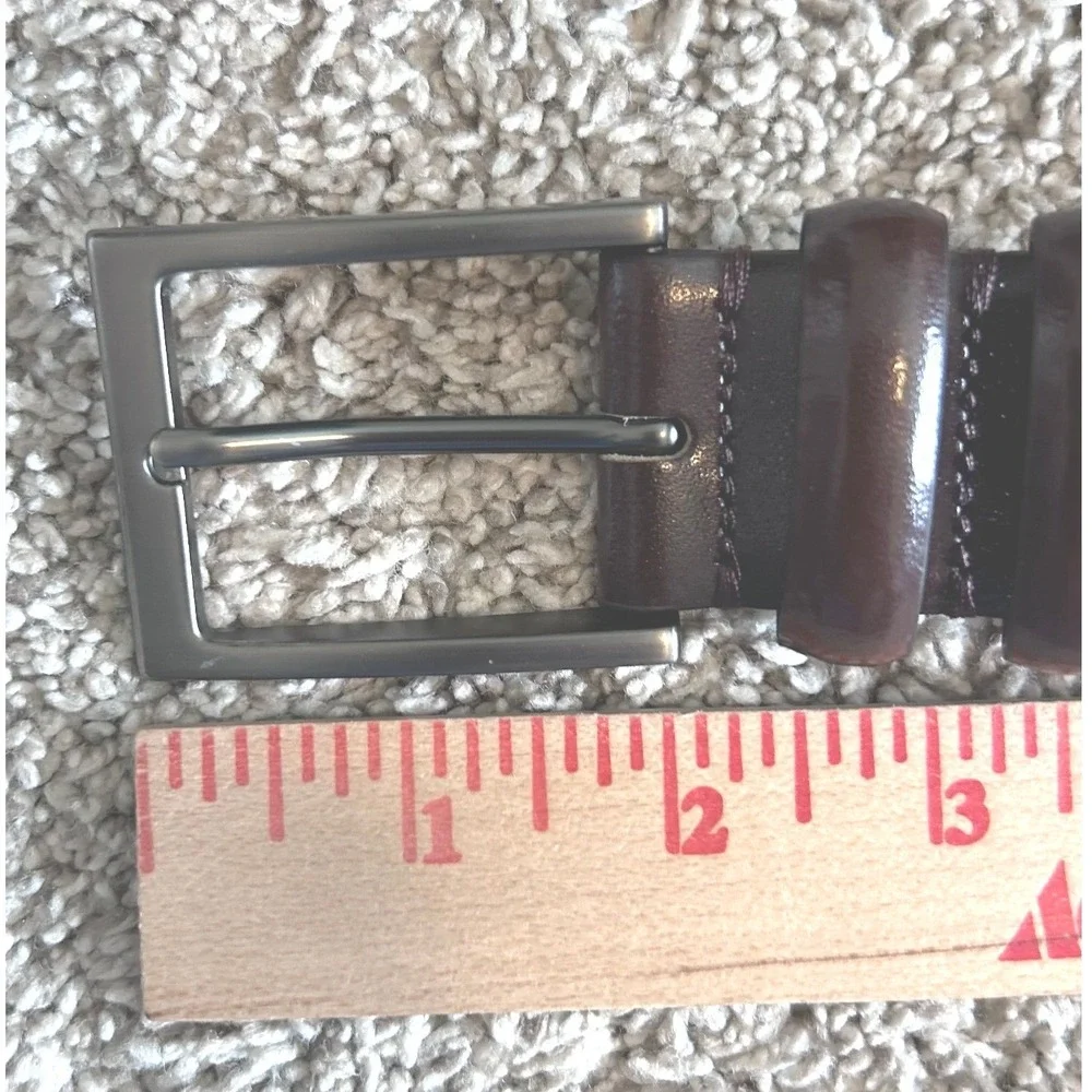 Boconi Men's Brown Leather Made Nashville Brown Genuine Leather Belt Size 36