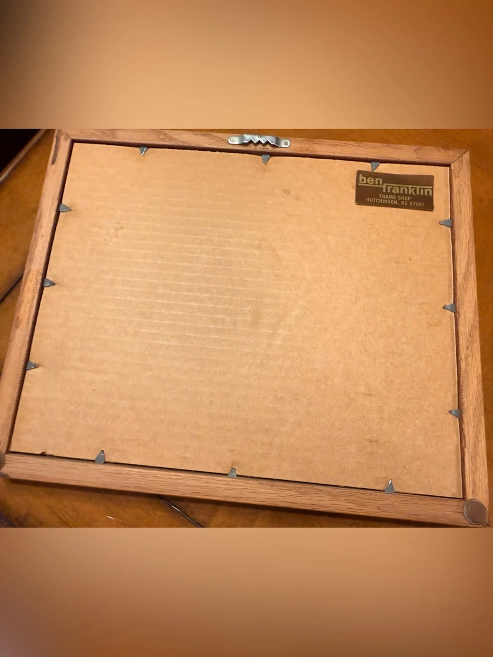 Vintage Wooden Framed Cross Stitch 
