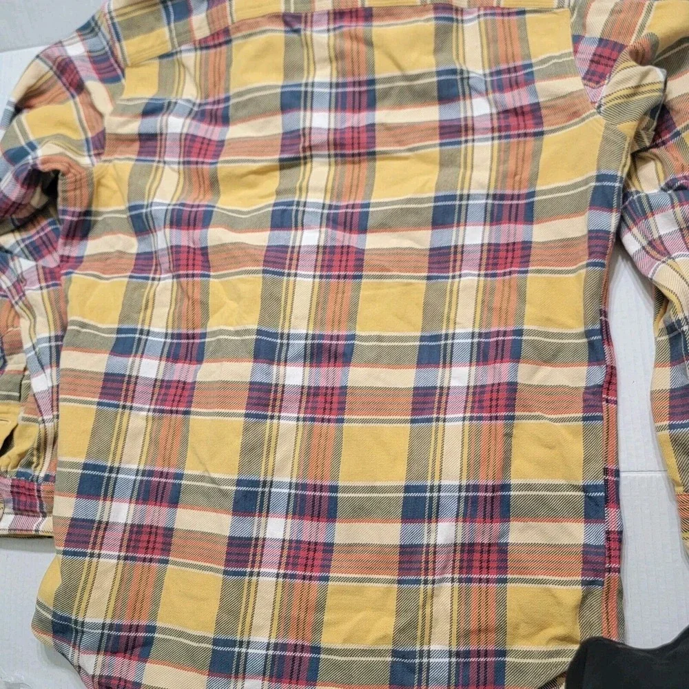 VTG Men's Polo Ralph Lauren P.R.L.‎ Outfitter Shirt Plaid Thick Flannel Size Med