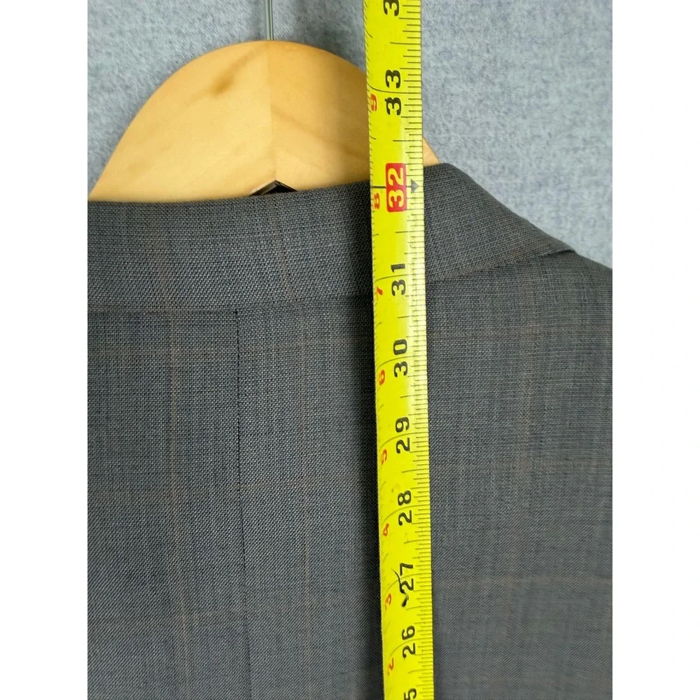 H Freeman & Son Mens 40L Blazer Grey Brown Glen Plaid Sport Coat Siegel's USA‎