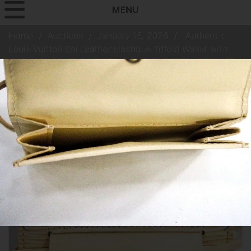 Louis Vuitton trifold elastique authenticity