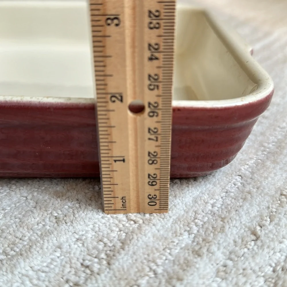 Emile Henry France Red Casserole Williams Sonoma Square Dish 9 x 9