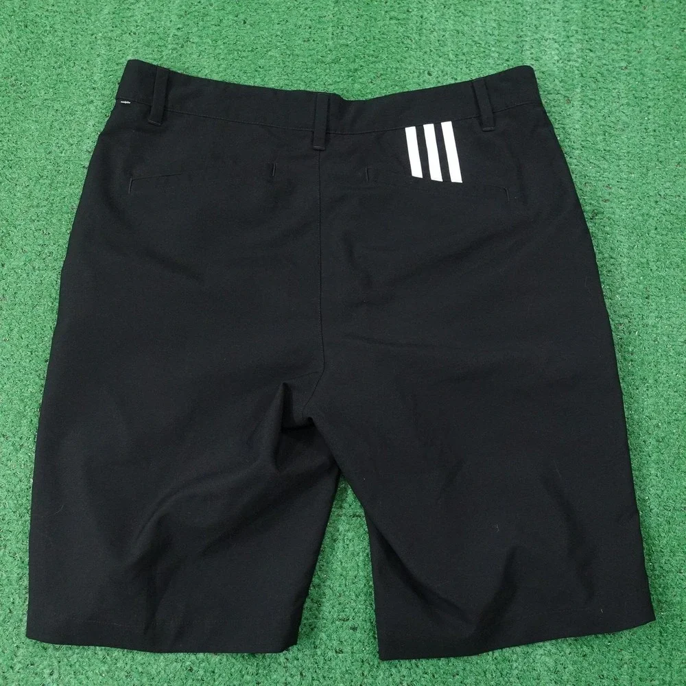 Adidas Shorts Mens 32 Black Golf Active Microfiber Pockets‎ 10 Inseam