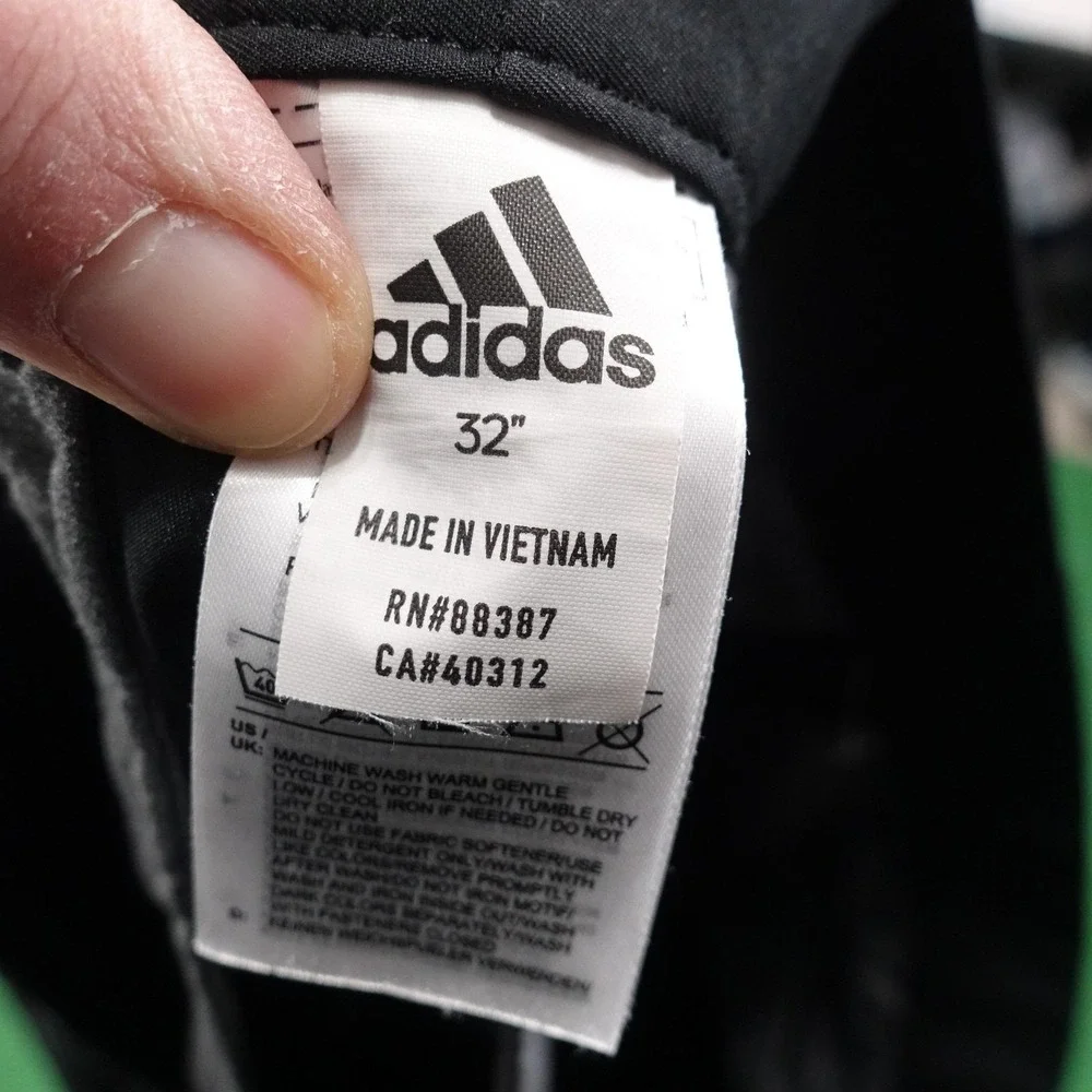 Adidas Shorts Mens 32 Black Golf Active Microfiber Pockets‎ 10 Inseam