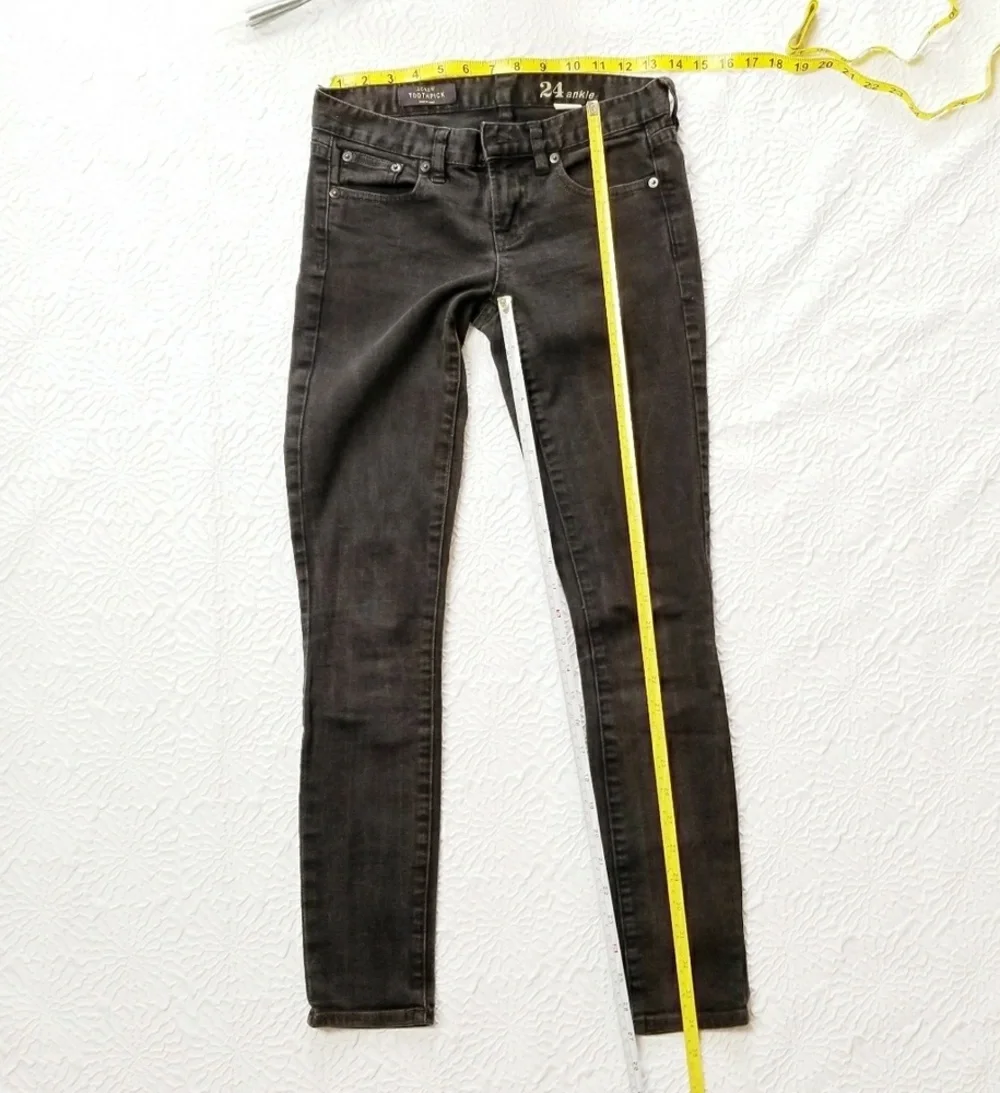 J Crew Toothpick Angle Black Jeans