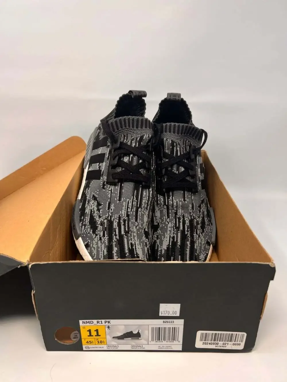 Size 11 - Adidas NMD_R1 Primeknit Grey Three