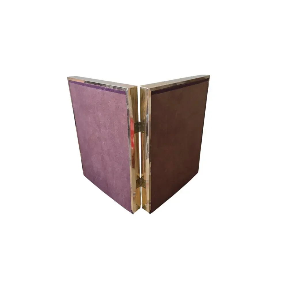 Vintage Double Sided Folding Picture Frame 8 X 10 and Collage Gold Trim
