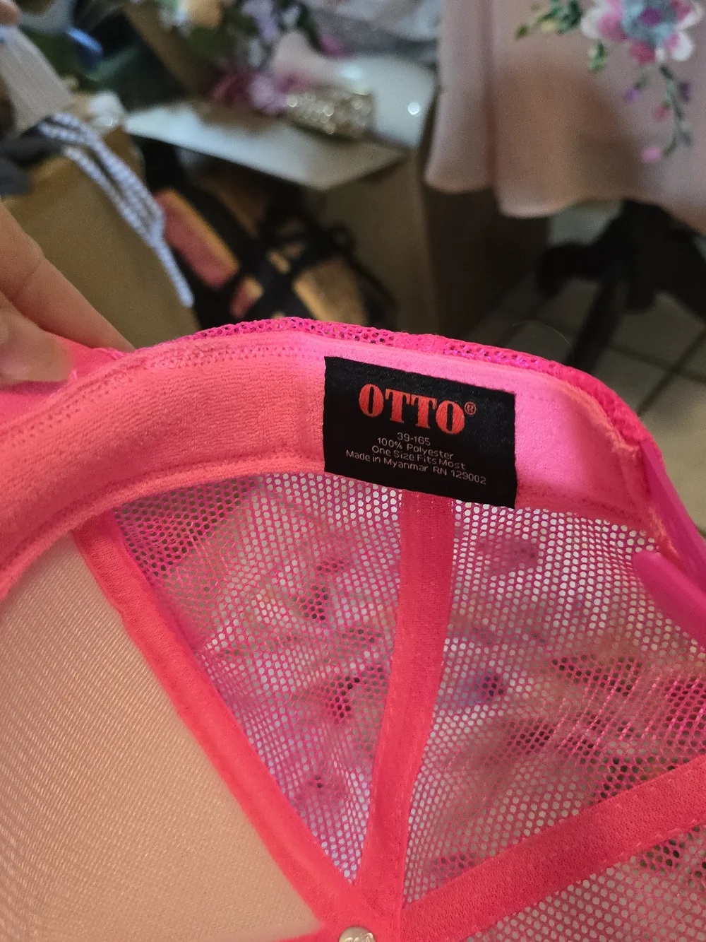 OTTO Neon Pink Trucker Cap