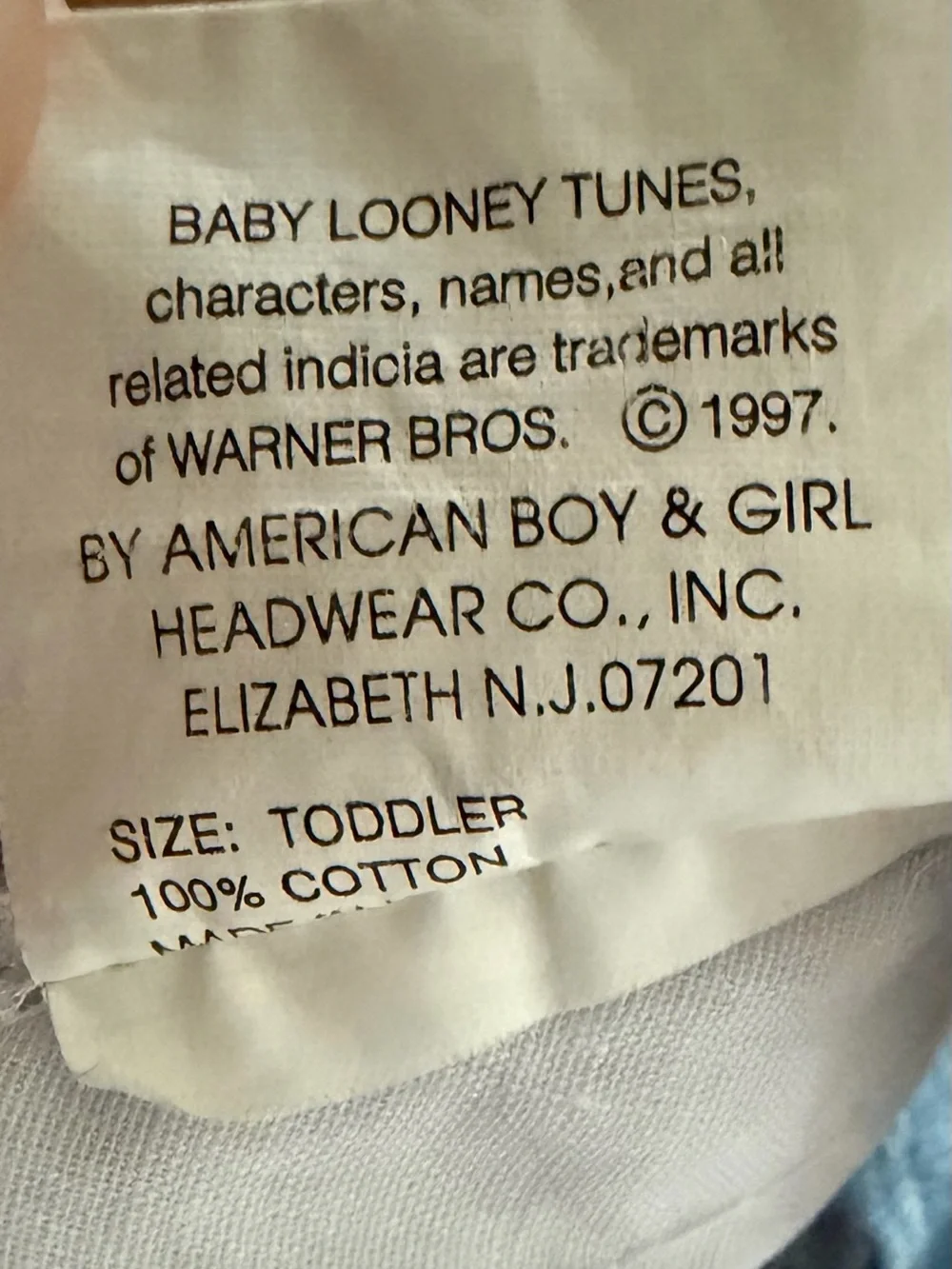 Warner Bros. vintage denim