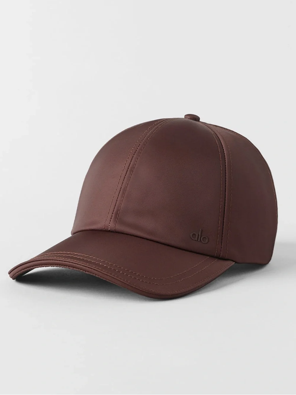 NWT Alo Satin Off-Duty Cap in Brownstone
