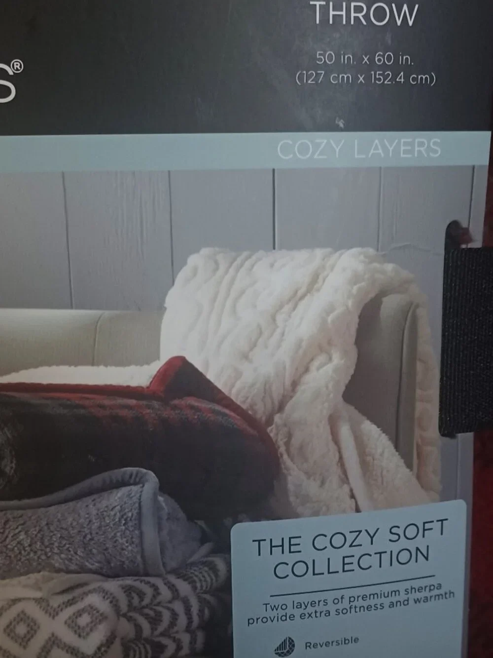 NWT Cuddl Duds Red Plaid Throw