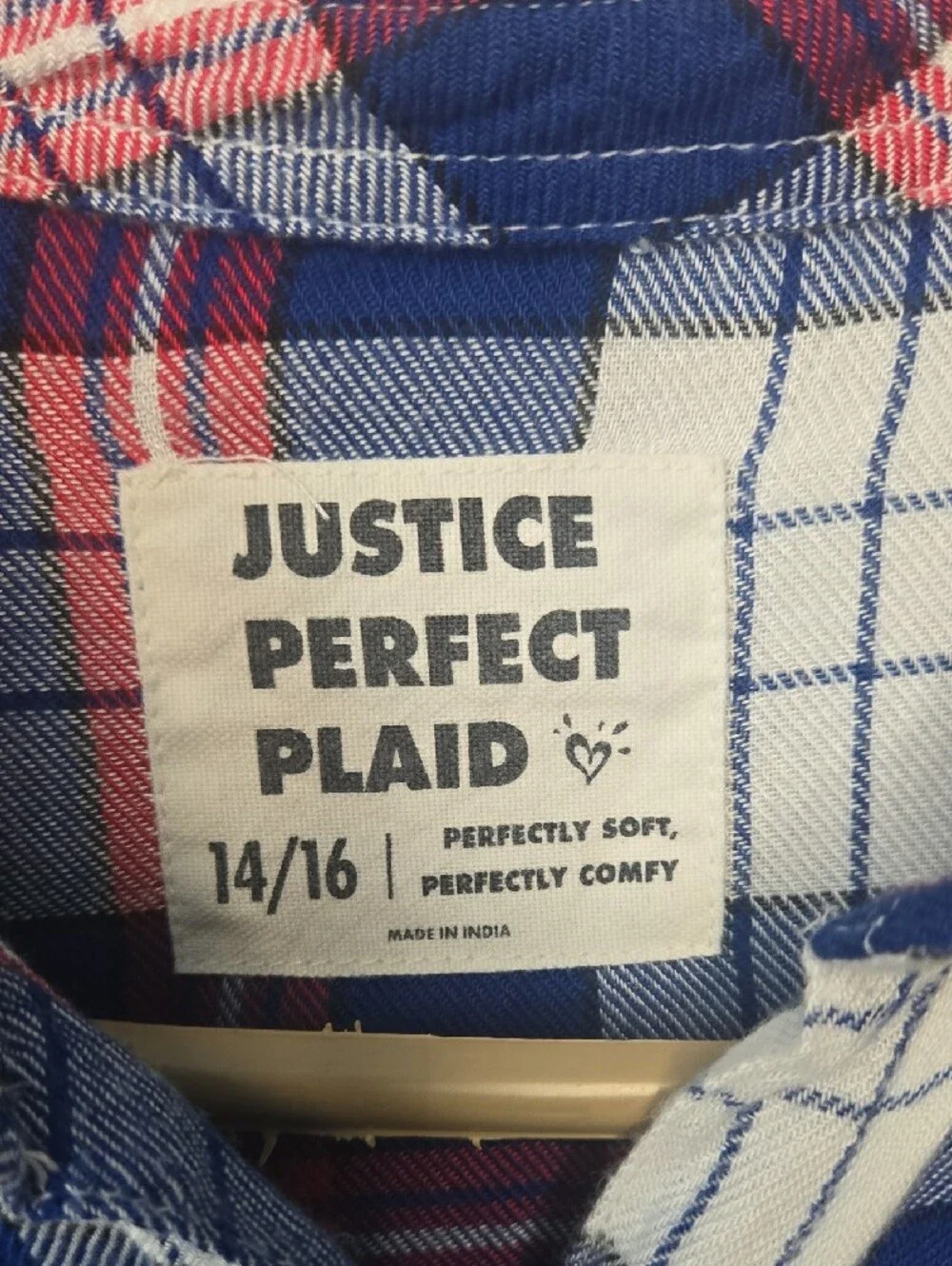 Justice classic plaid