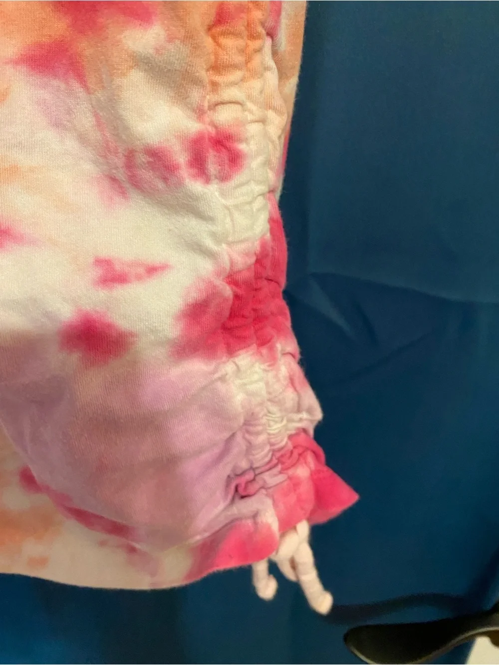 Justice Pink, Orange & White Tie-Dye Tee Dress