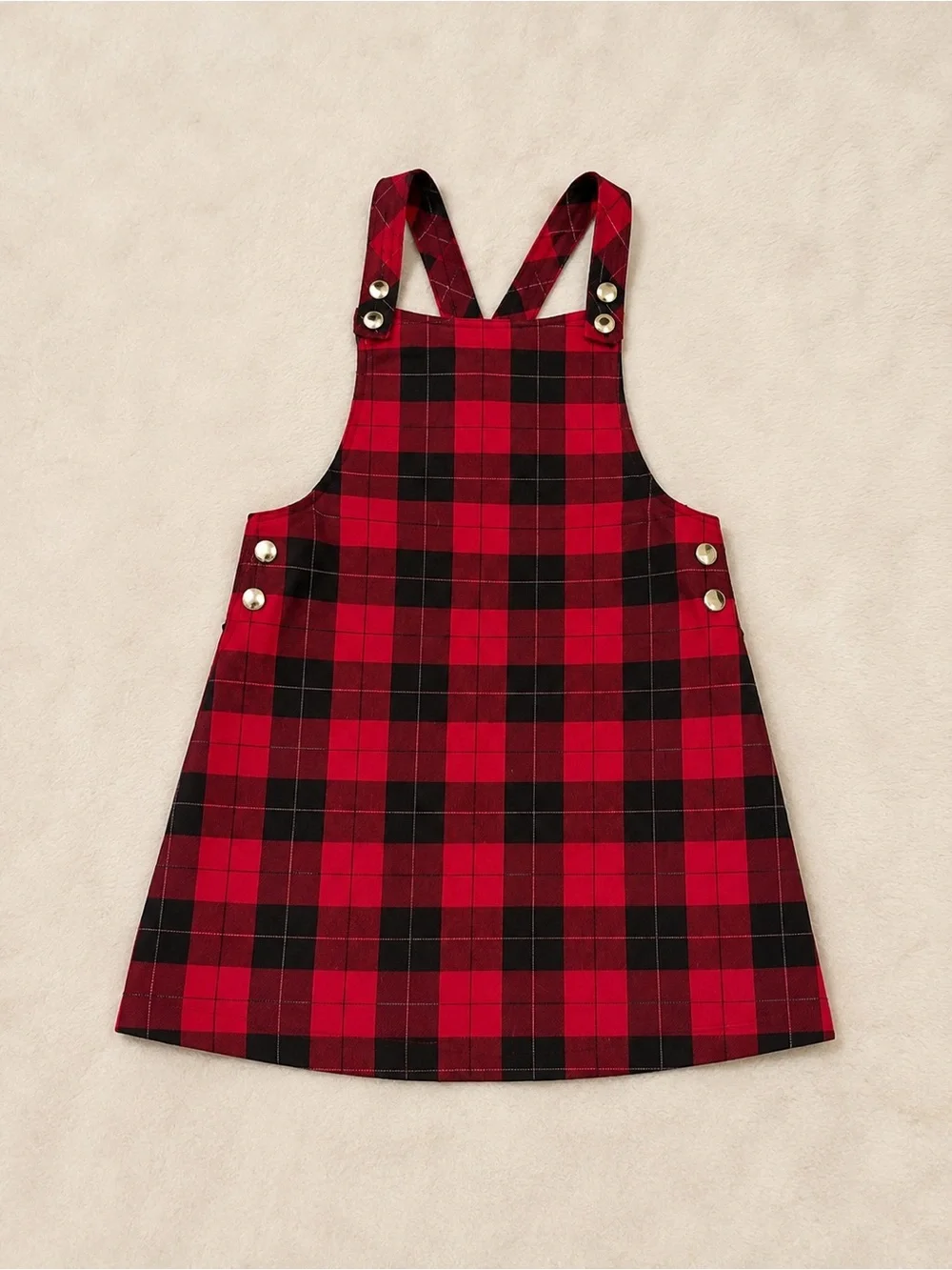 Max Studio Buffalo Plaid Holiday Jumper | Girls Size 5