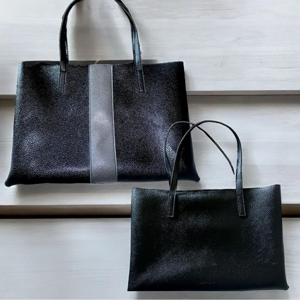 Vince Camuto grey leather bags