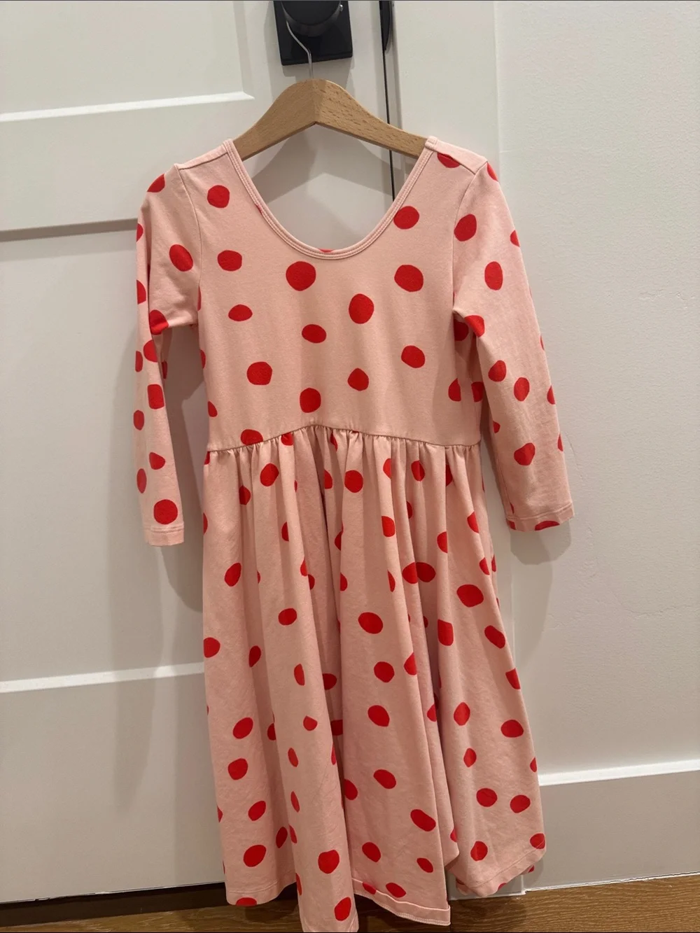 Alice + Ames Pink Dress with Red Polka Dots
