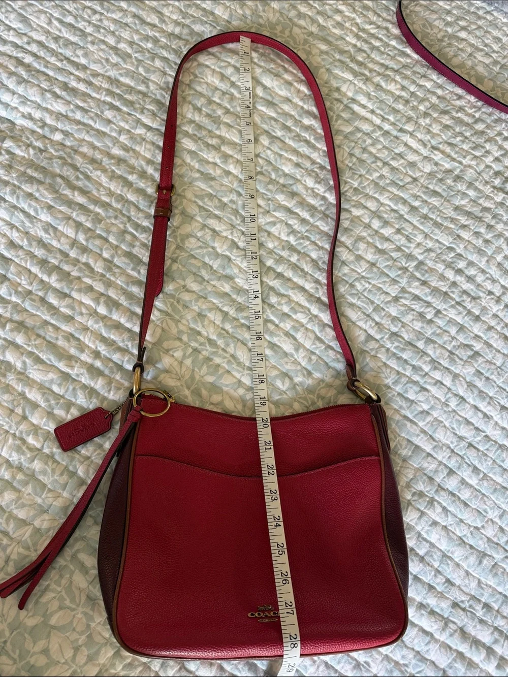 Coach pebbled leather