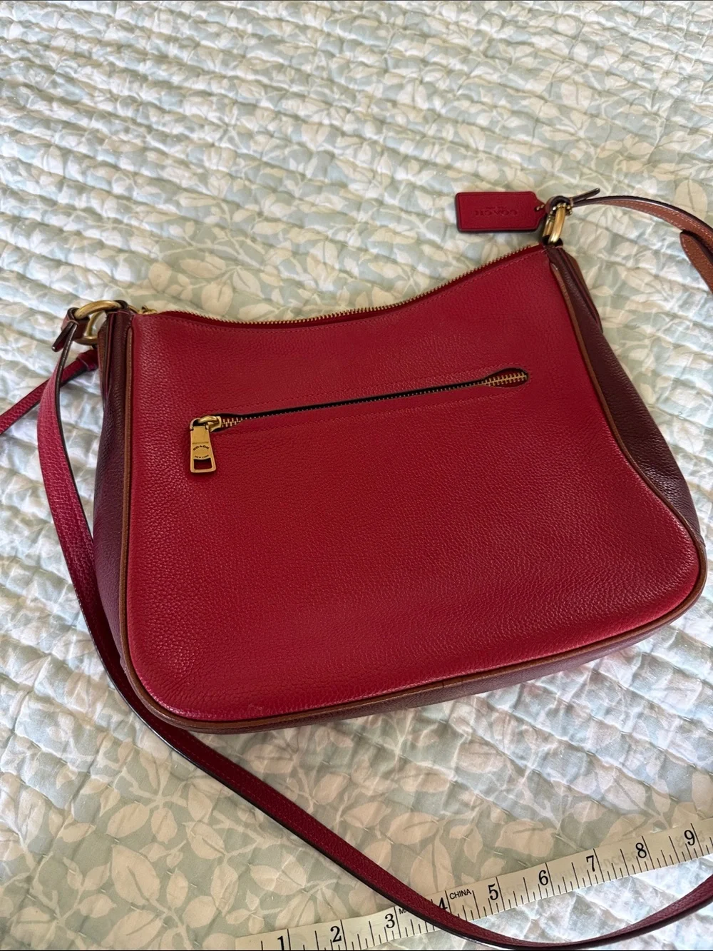 Coach pebbled leather