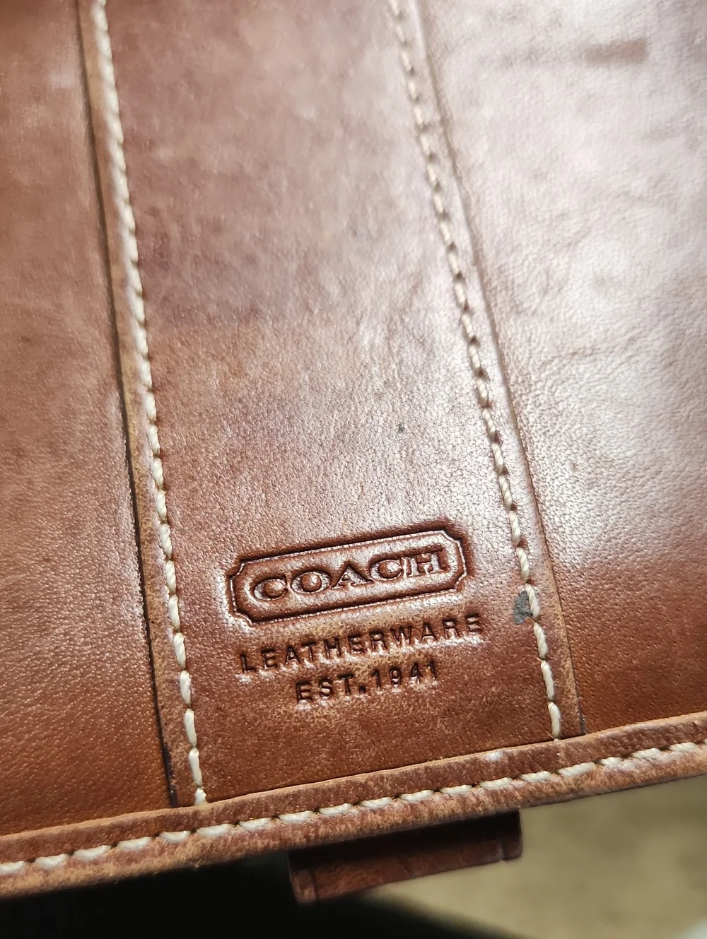Coach smooth brown