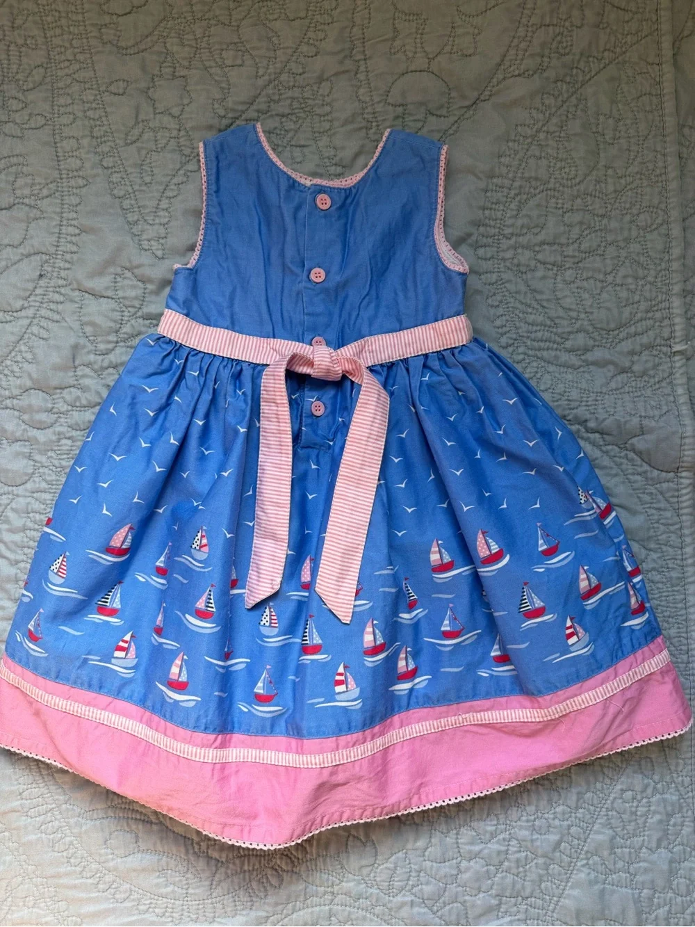 JoJo Maman Bebe dress pink waistband