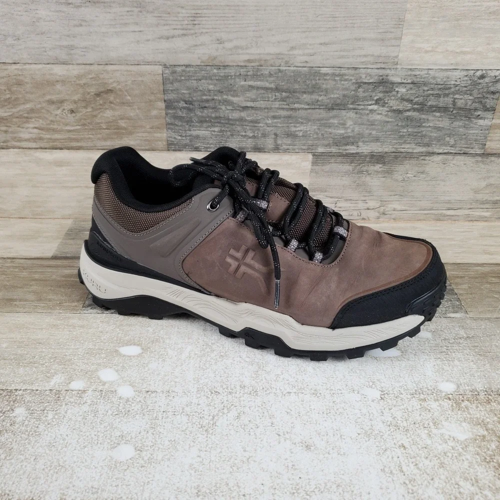 KURU Ridge Motion Mens Hiking Shoes Sz 10 M Rustic Taupe Suede Lace Up Sneakers