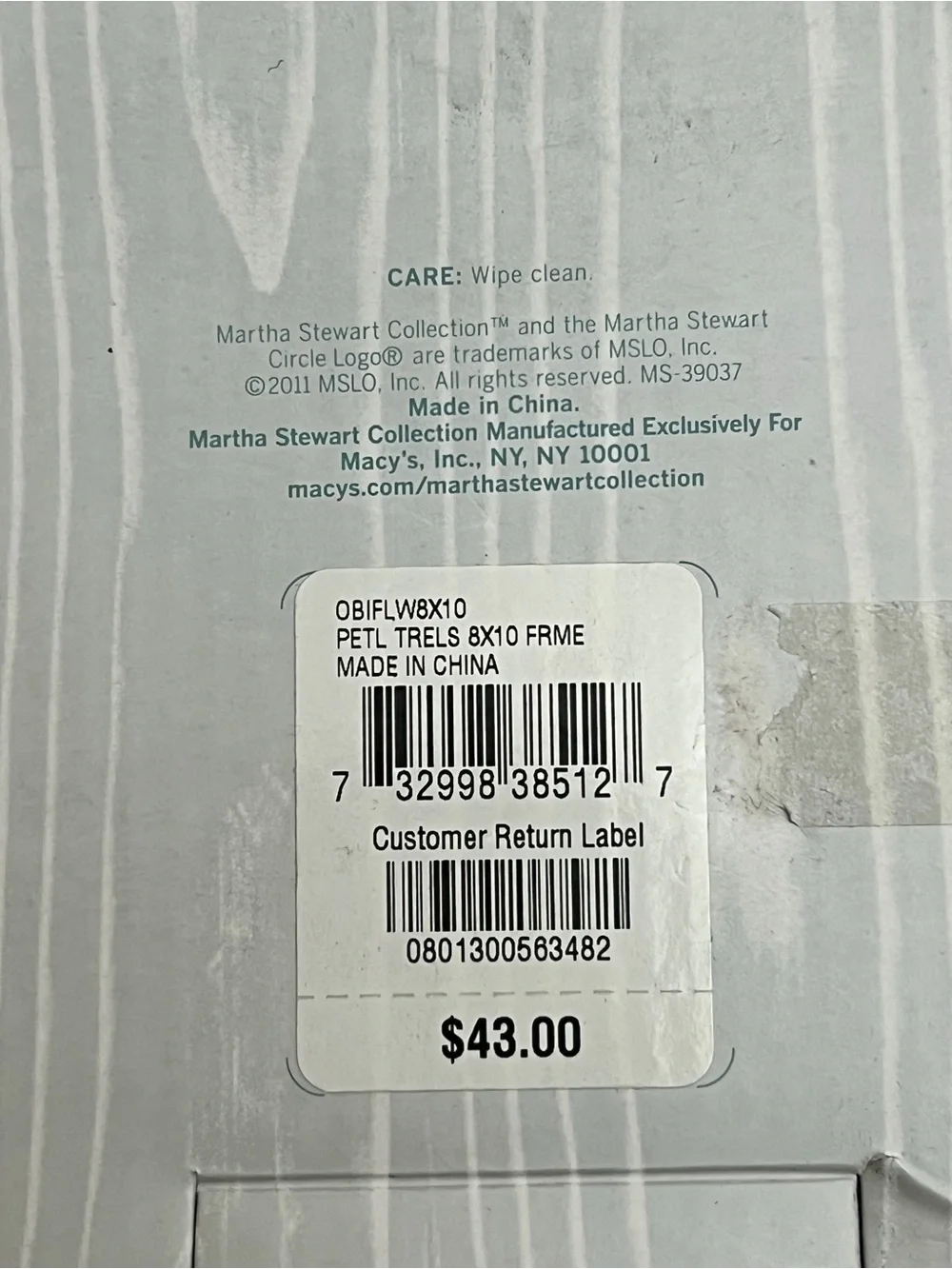 Martha Stewart pre owned