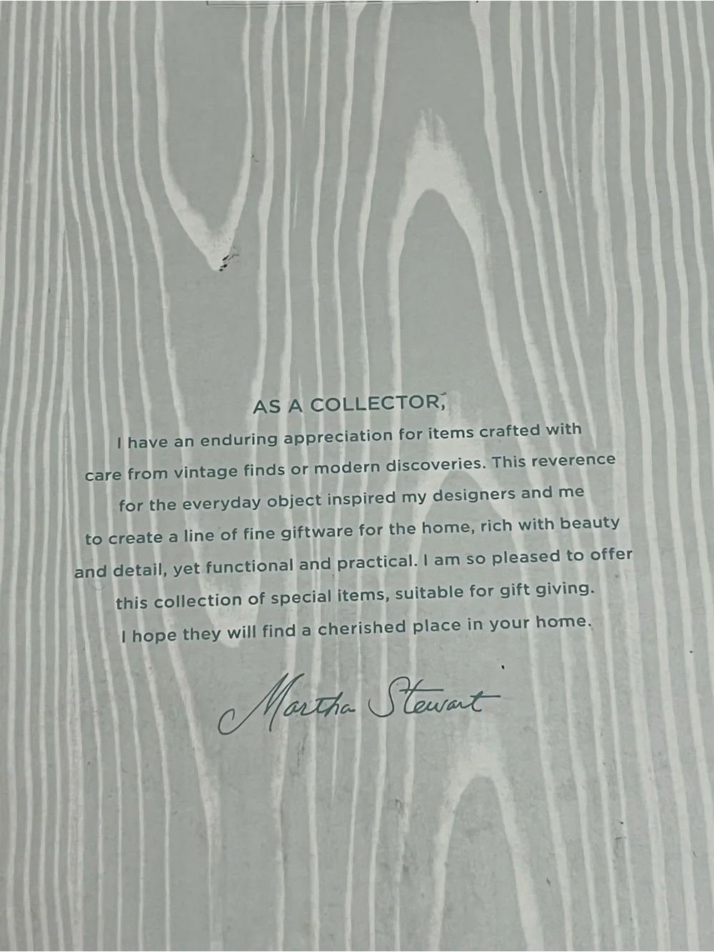 Martha Stewart pre owned