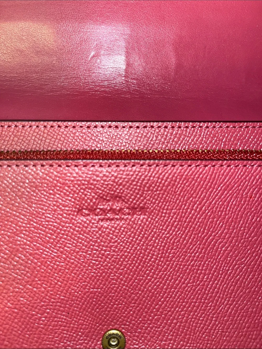 COACH HAYDEN FOLDOVER CROSSBODY FOLDOVER CLUTCH IN ROSE PUNK