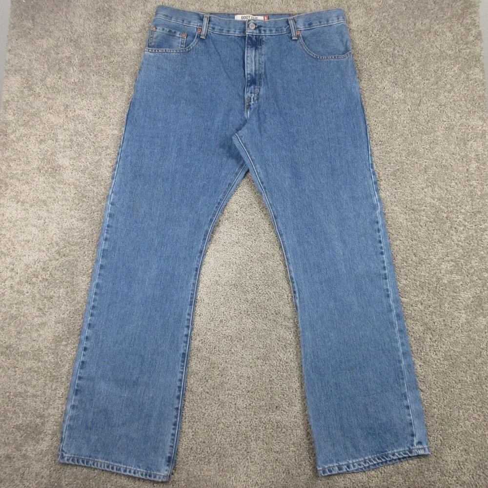 Levis Jeans Mens 38x32 Blue 517 Bootcut Western Cowboy Ranch Rodeo Denim Pants