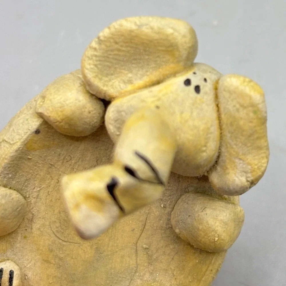Vintage Handmade Ceramic Elephant Trinket‎ Dish Jewelry Holder