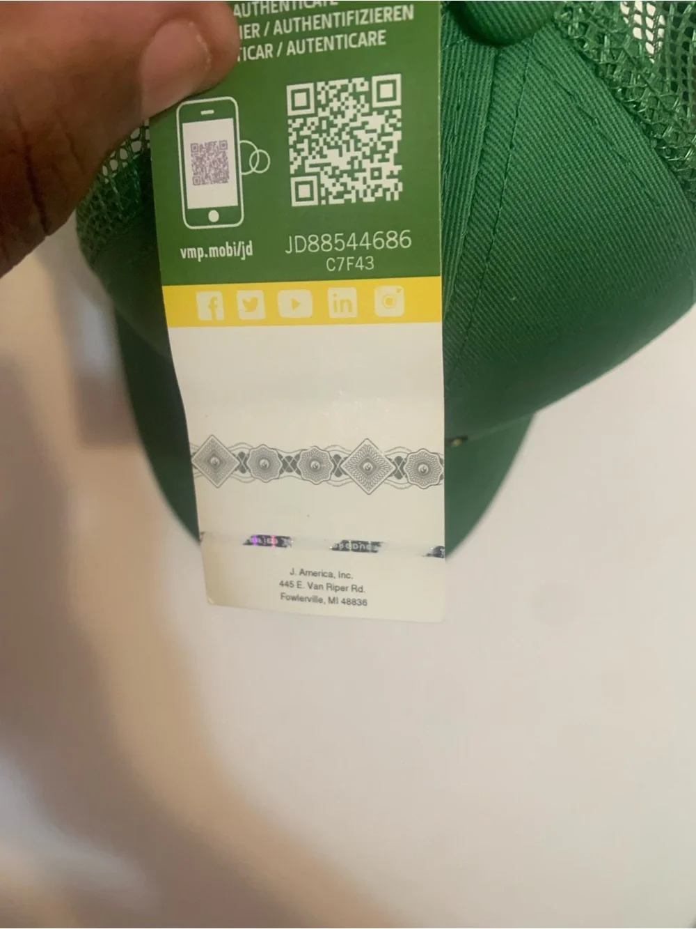 John Deere branded john