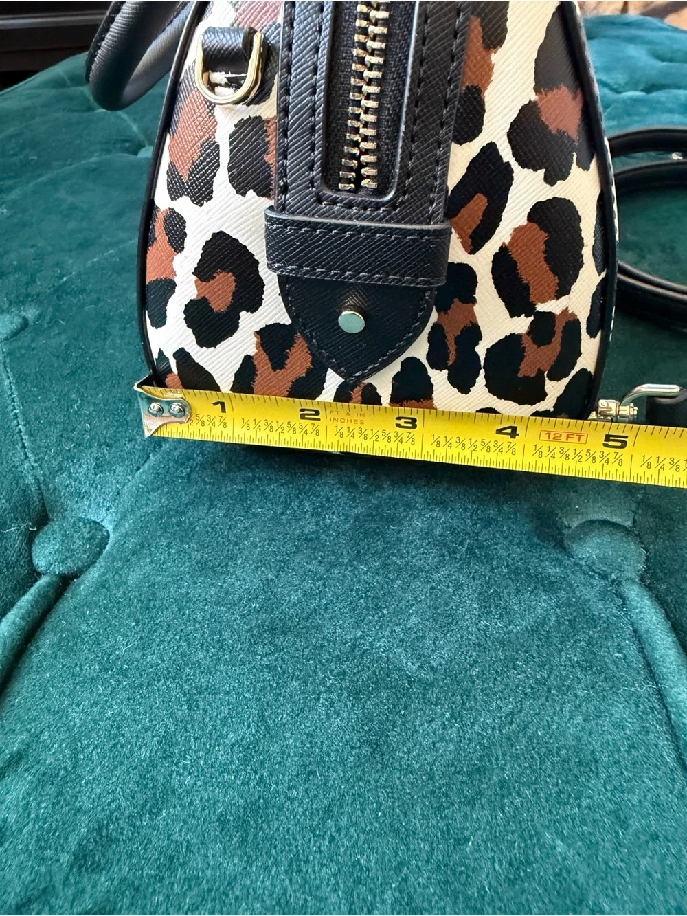 Kate Spade Madison Spotted Leopard Small Duffel Crossbody