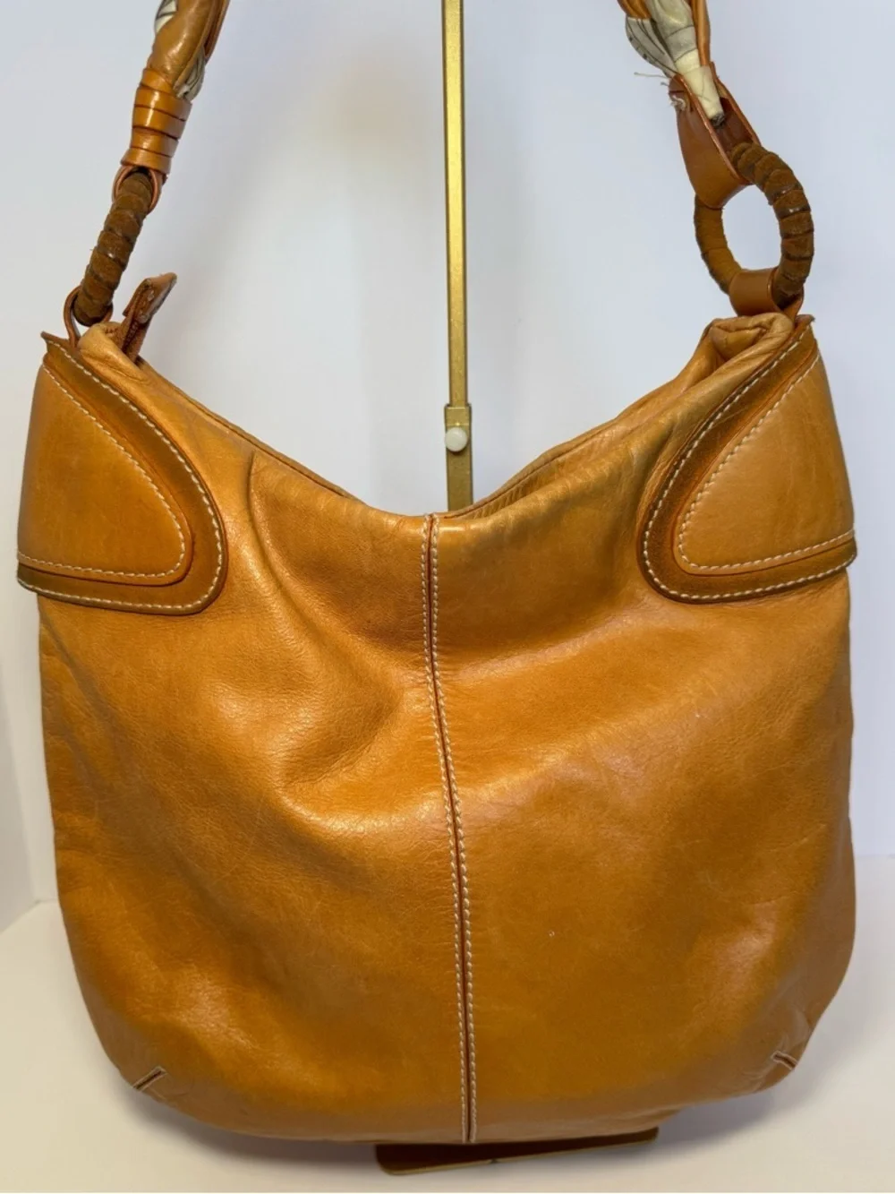 Francesco Biasia BEAUTIFUL SOFT leather shoulder bucket bag