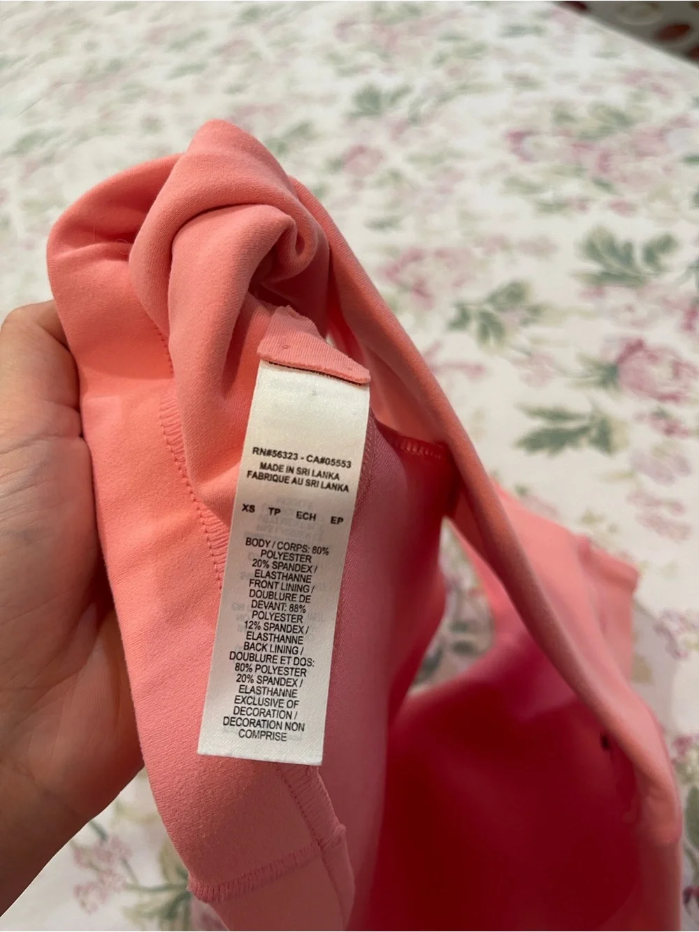 Nike Coral Pink Low-Impact Sports Bra
